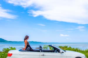 石垣島のオープンカー